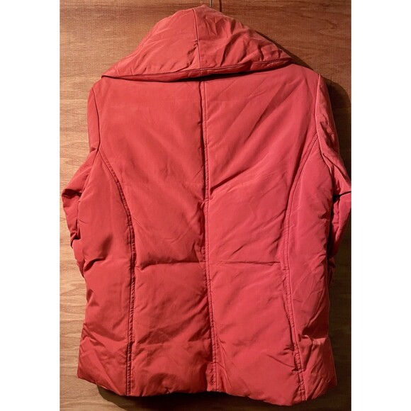 Talbots Coat Women’s Size Small Peach Snaps Pockets - Picture 3 of 6